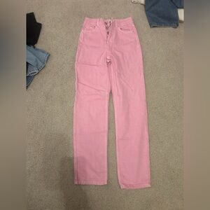 Zara Pink Straight Leg Women's Jeans